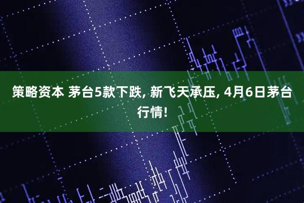 策略资本 茅台5款下跌, 新飞天承压, 4月6日茅台行情!