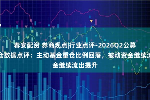 春安配资 券商观点|行业点评-2026Q2公募基金重仓数据点评：主动基金重仓比例回落，被动资金继续流出提升