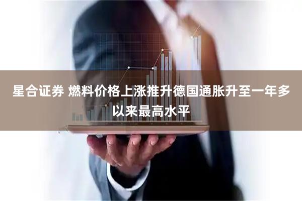 星合证券 燃料价格上涨推升德国通胀升至一年多以来最高水平