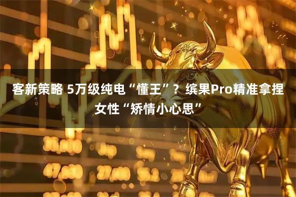 客新策略 5万级纯电“懂王”？缤果Pro精准拿捏女性“矫情小心思”